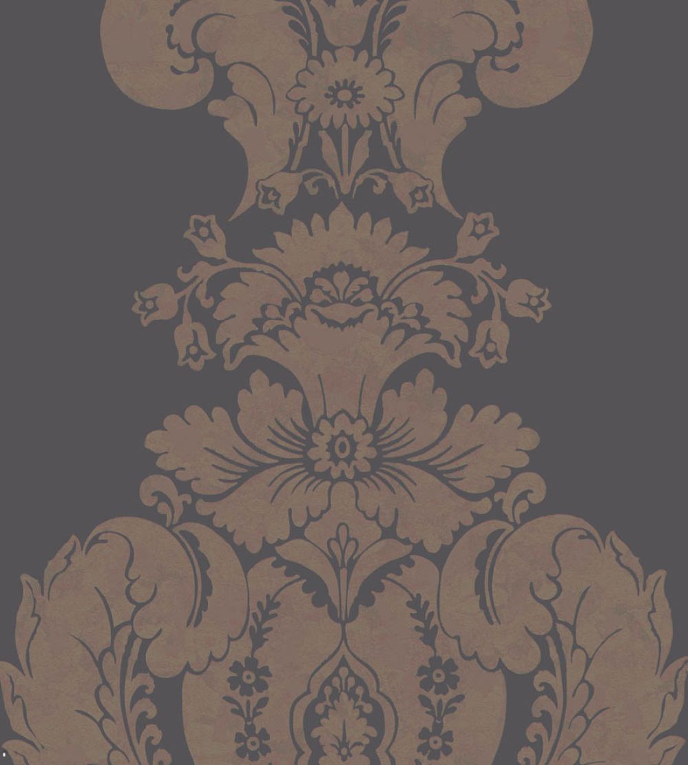 Baudelaire Wallpaper by Cole & Son Black & Bronze