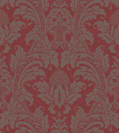 Blake Wallpaper by Cole & Son Red & Silver