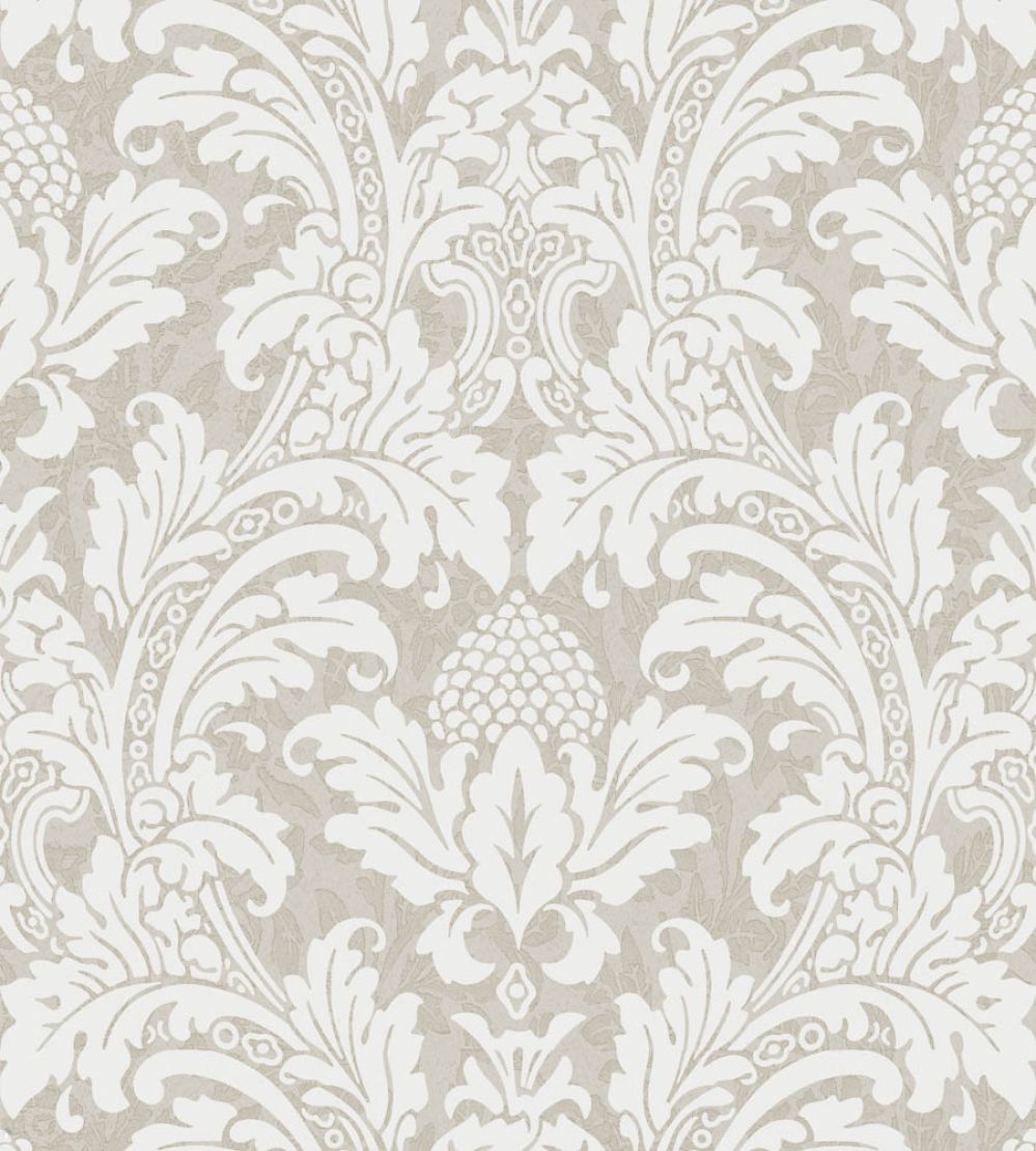 Blake Wallpaper by Cole & Son White & Silver