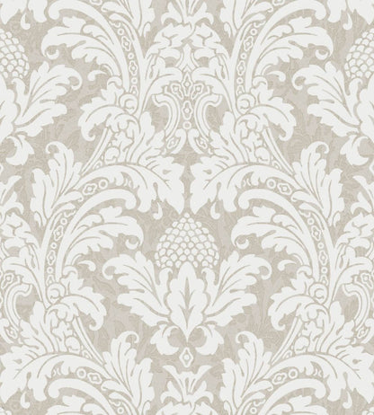 Blake Wallpaper by Cole & Son White & Silver