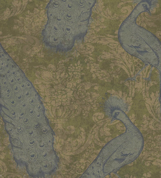 Byron Wallpaper by Cole & Son Teal & Pewter