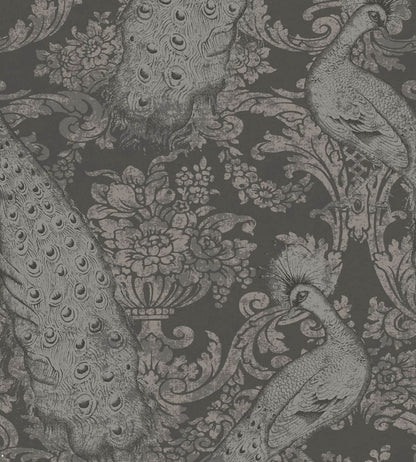 Byron Wallpaper by Cole & Son Charcoal & Silver