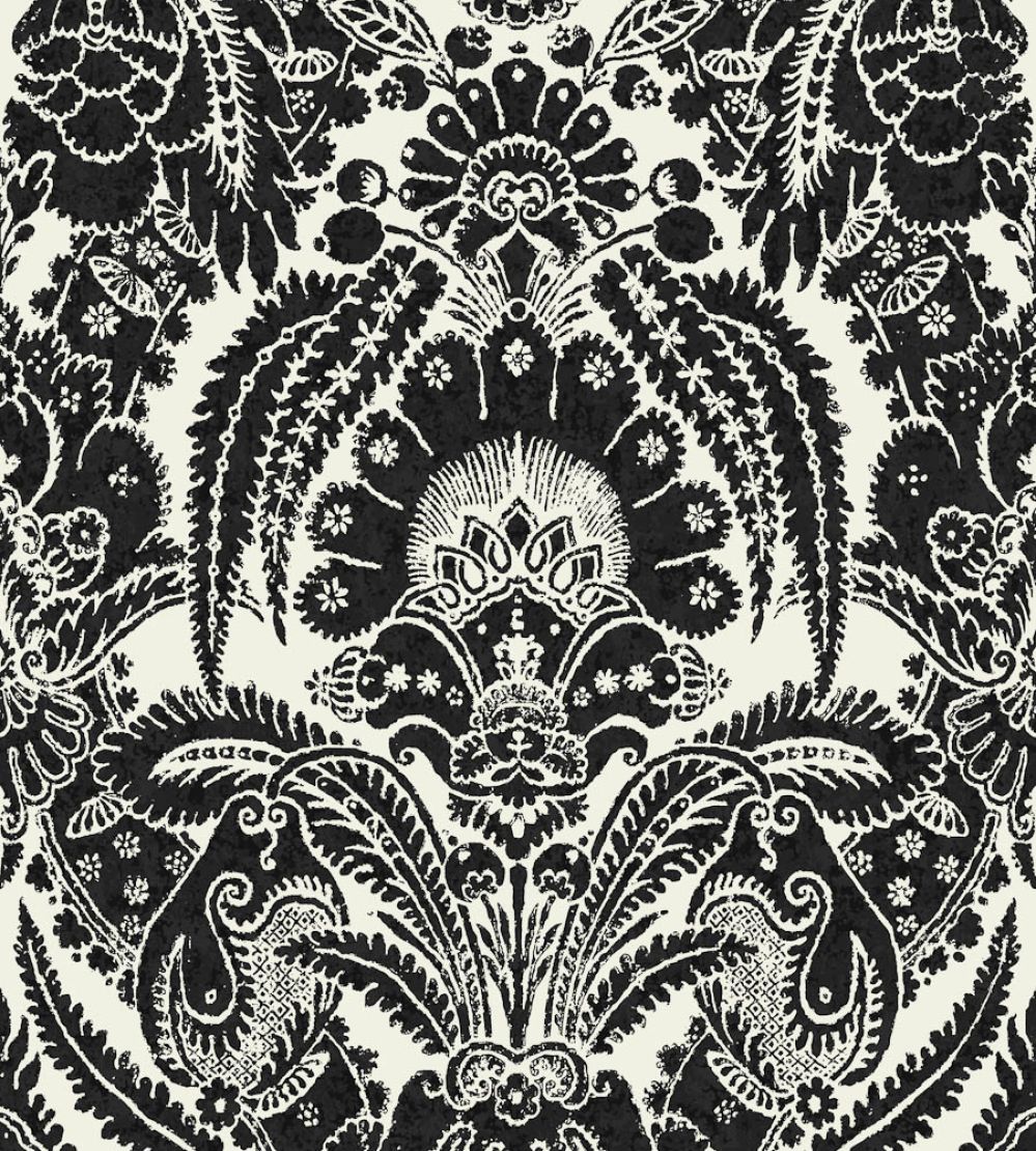Chatterton Wallpaper by Cole & Son Black & White