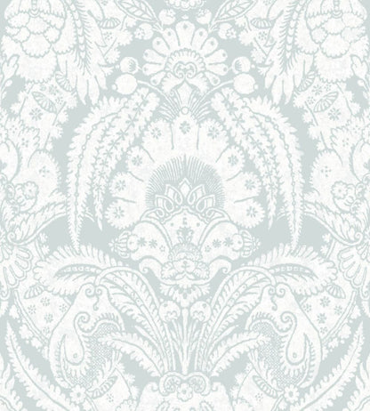 Chatterton Wallpaper by Cole & Son Pale Blue & White