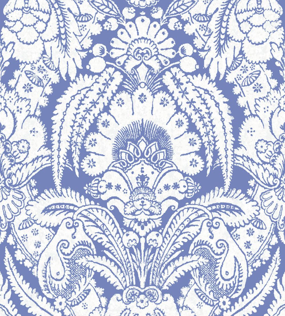 Chatterton Wallpaper by Cole & Son Blue & White