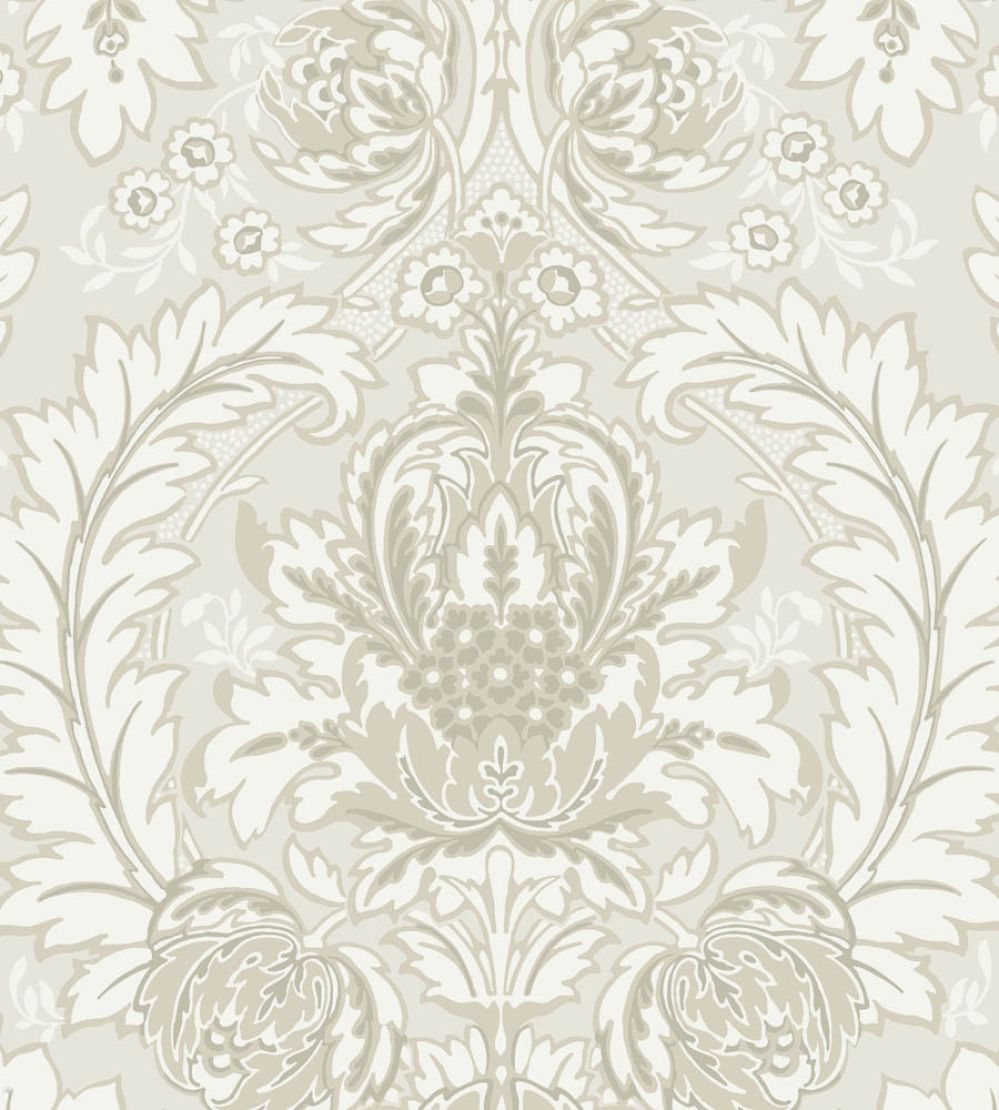 Coleridge Wallpaper by Cole & Son White & Ivory