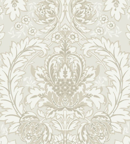 Coleridge Wallpaper by Cole & Son White & Ivory