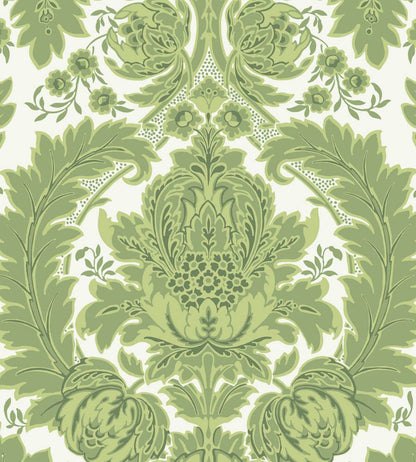 Coleridge Wallpaper by Cole & Son Green & Ivory