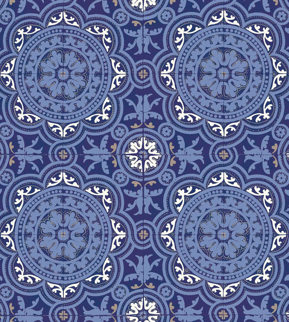 Piccadilly Wallpaper by Cole & Son Blue