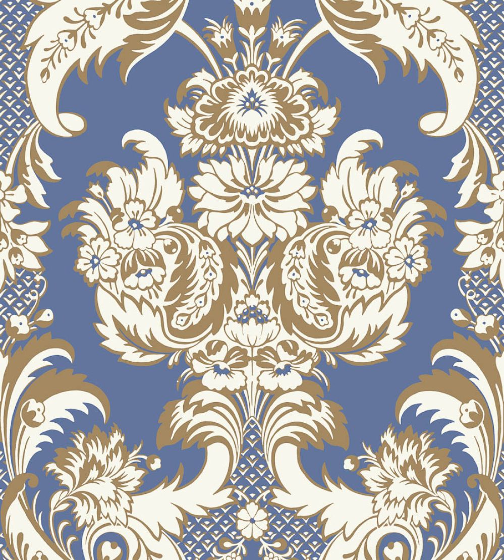 Wyndham Wallpaper by Cole & Son Blue & Gold