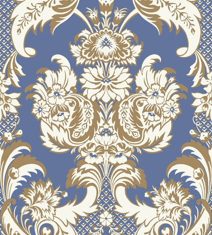 Wyndham Wallpaper by Cole & Son Blue & Gold