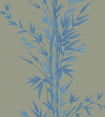 Bamboo Wallpaper by Cole & Son China Blue