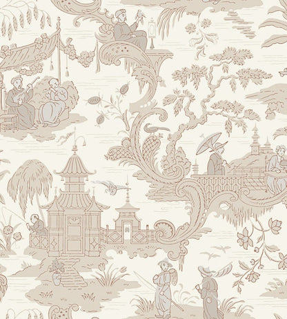 Chinese Toile Wallpaper by Cole & Son Parchment