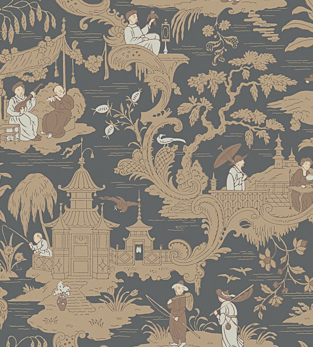 Chinese Toile Wallpaper by Cole & Son Spice
