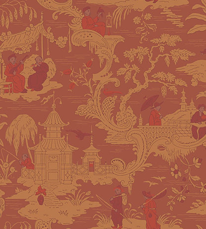 Chinese Toile Wallpaper by Cole & Son Ginger