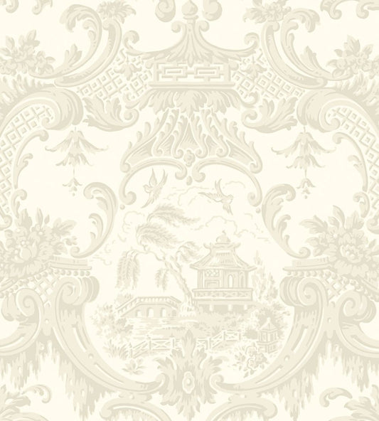 Chippendale China Wallpaper by Cole & Son White
