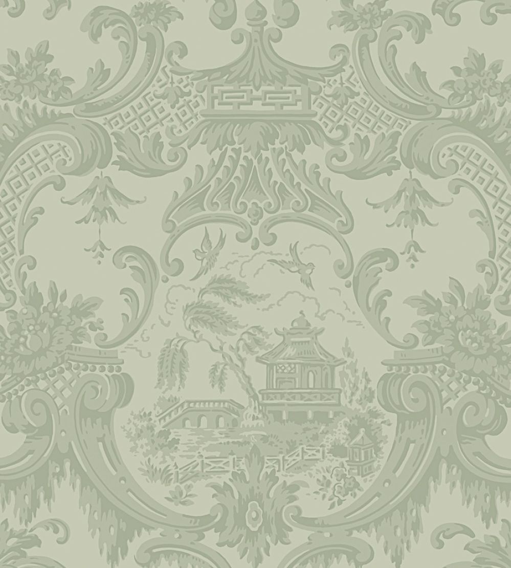 Chippendale China Wallpaper by Cole & Son Olive
