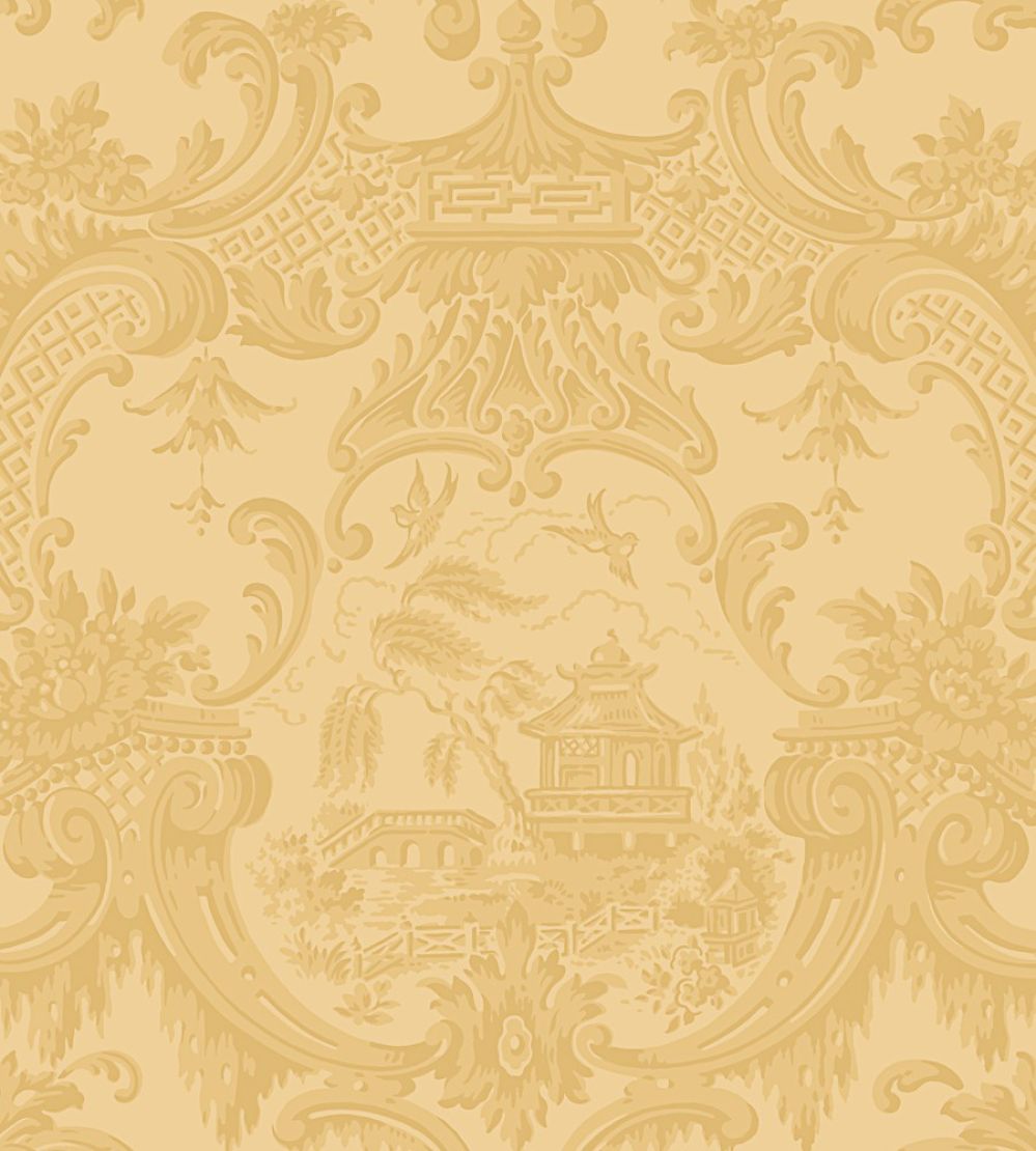 Chippendale China Wallpaper by Cole & Son Ochre