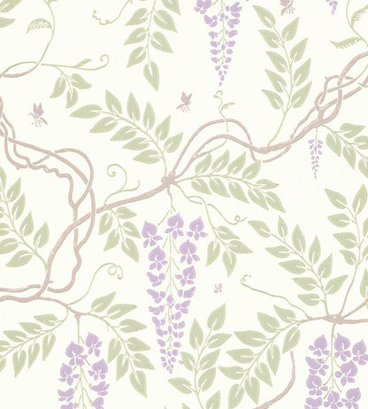 Egerton Wallpaper by Cole & Son Purple & Olive