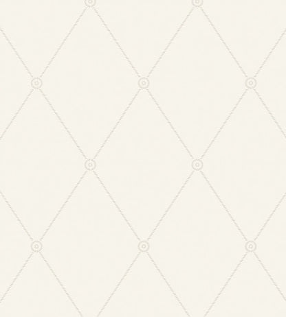 Large Georgian Rope Trellis Wallpaper by Cole & Son White