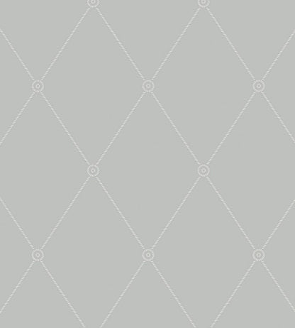 Large Georgian Rope Trellis Wallpaper by Cole & Son Grey