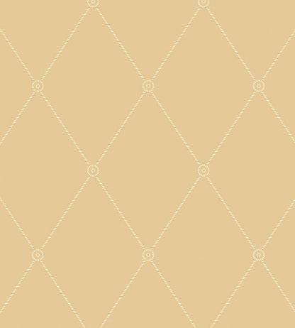 Large Georgian Rope Trellis Wallpaper by Cole & Son Ochre
