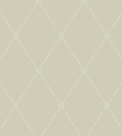 Large Georgian Rope Trellis Wallpaper by Cole & Son Olive