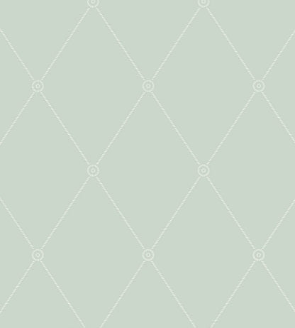 Large Georgian Rope Trellis Wallpaper by Cole & Son Duck Egg