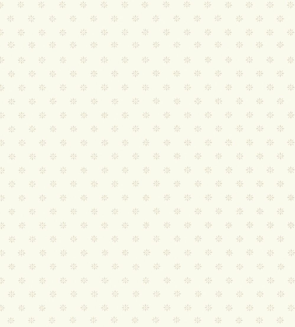 Victorian Star Wallpaper by Cole & Son White