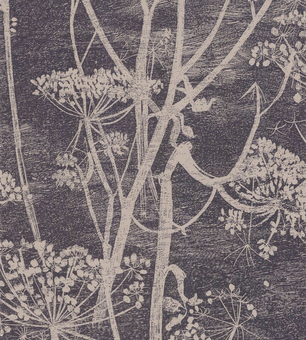 Cow Parsley Wallpaper by Cole & Son Linen/Charcoal