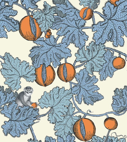 Frutto Proibito Wallpaper by Cole & Son Hyacinth and Orange on White