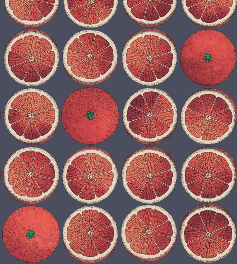 Arance Wallpaper by Cole & Son Blood Orange and Ink