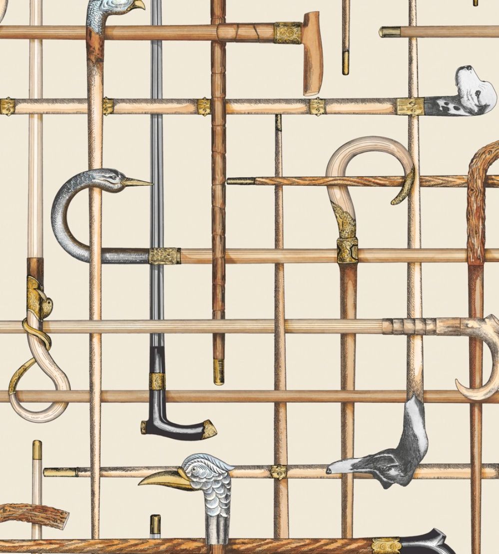 Bastoni Wallpaper by Cole & Son Cream