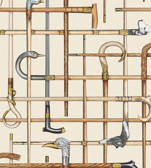 Bastoni Wallpaper by Cole & Son Cream