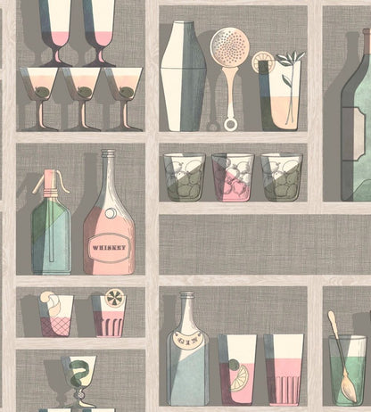 Cocktails Wallpaper by Cole & Son Pastel