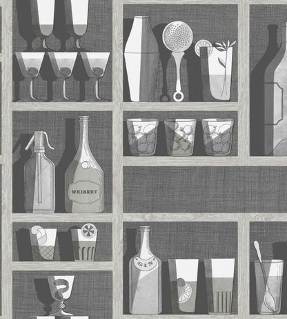 Cocktails Wallpaper by Cole & Son Soot and Snow
