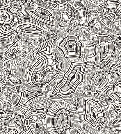 Malachite Wallpaper by Cole & Son White and Black