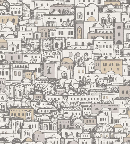 Mediterranea Wallpaper by Cole & Son Parchment and Gilver