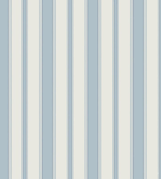 Cambridge Stripe Wallpaper by Cole & Son Pale Blue