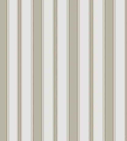 Cambridge Stripe Wallpaper by Cole & Son Soft Green