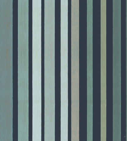 Carousel Stripe Wallpaper by Cole & Son Frosty Green