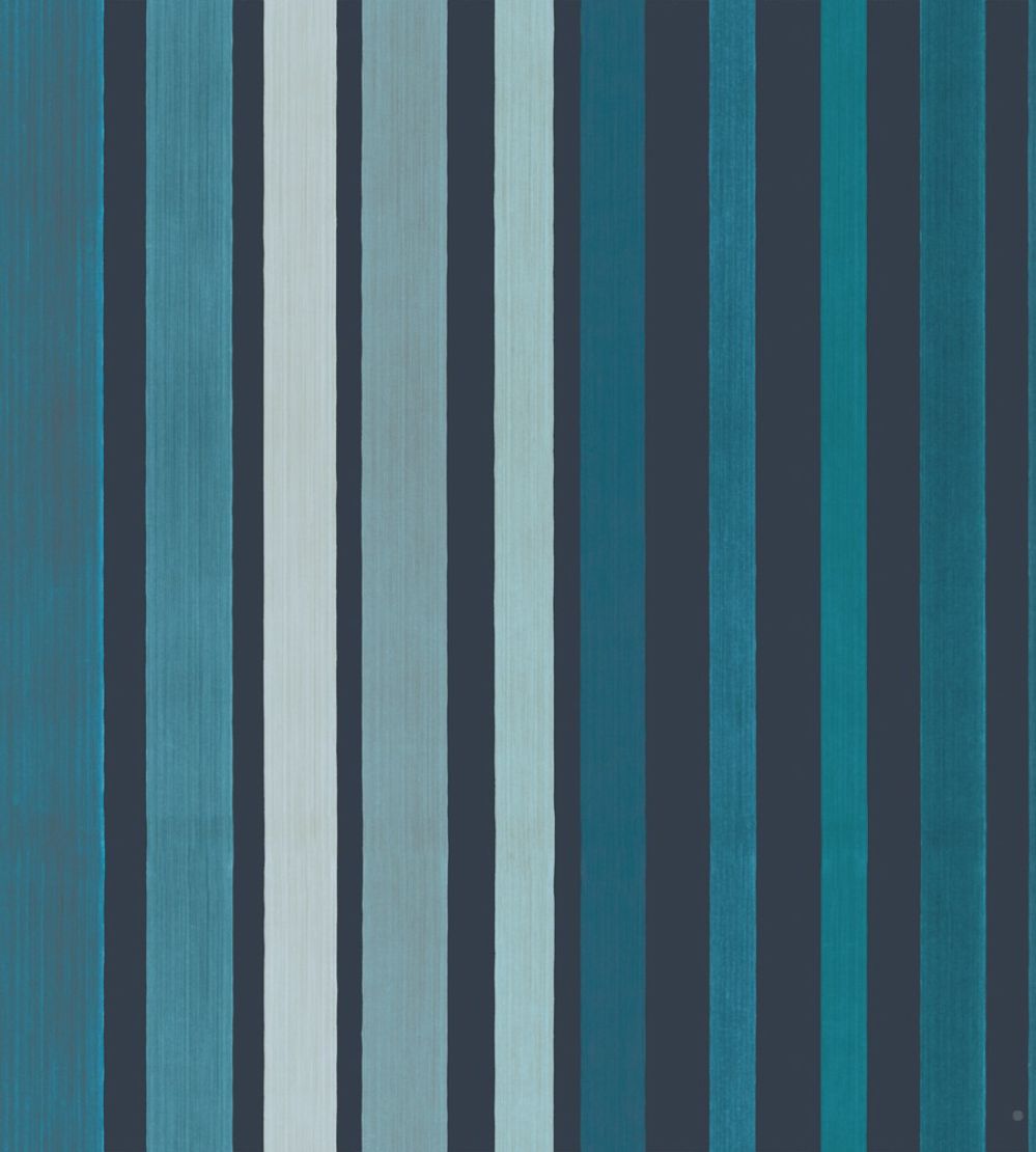 Carousel Stripe Wallpaper by Cole & Son Blue