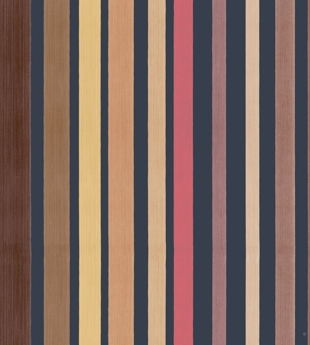Carousel Stripe Wallpaper by Cole & Son Pink