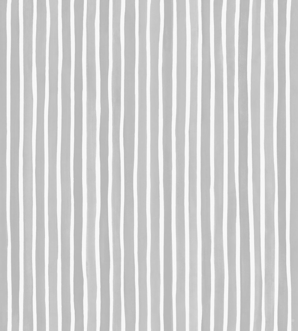 Croquet Stripe Wallpaper by Cole & Son Soft Grey
