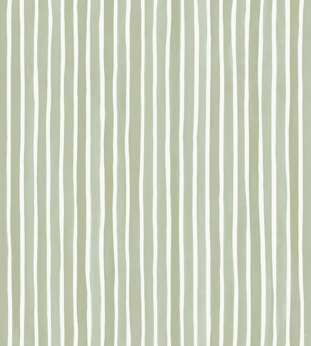 Croquet Stripe Wallpaper by Cole & Son Olive