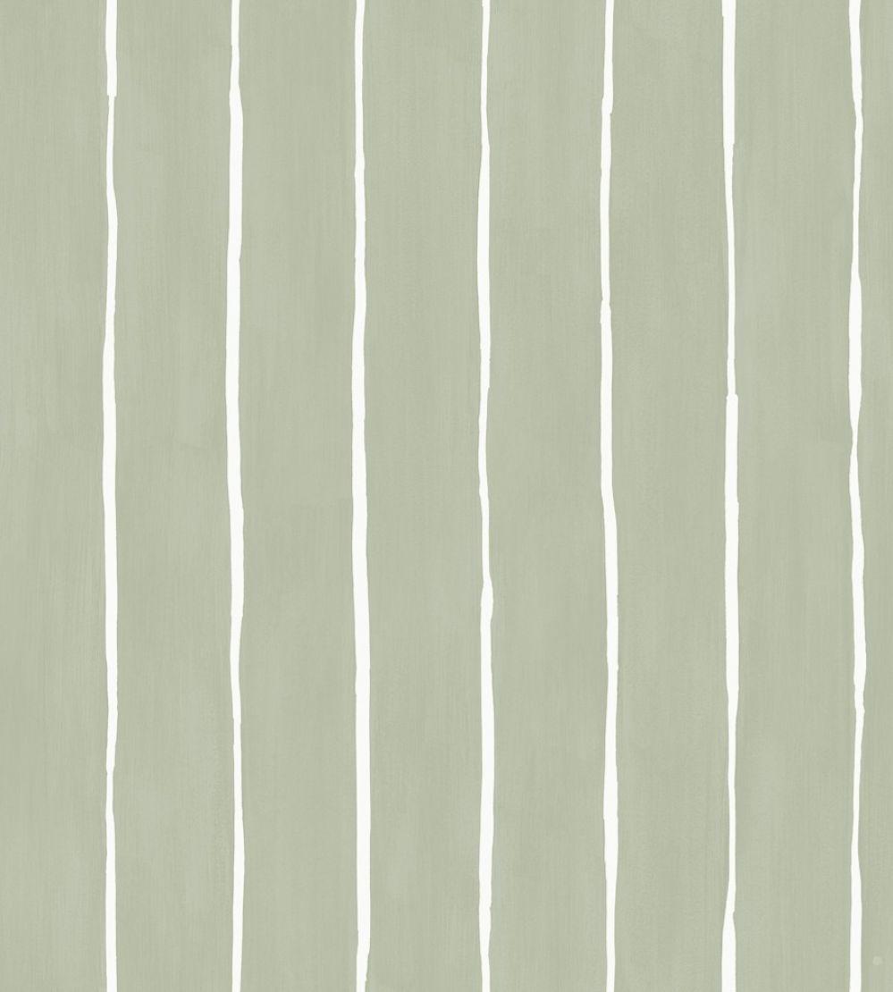 Marquee Stripe Wallpaper by Cole & Son Soft Olive