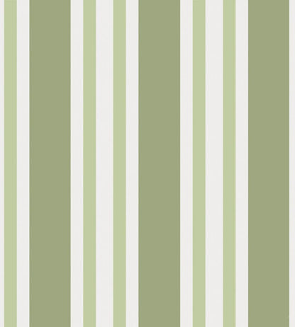 Polo Stripe Wallpaper by Cole & Son Leaf Green