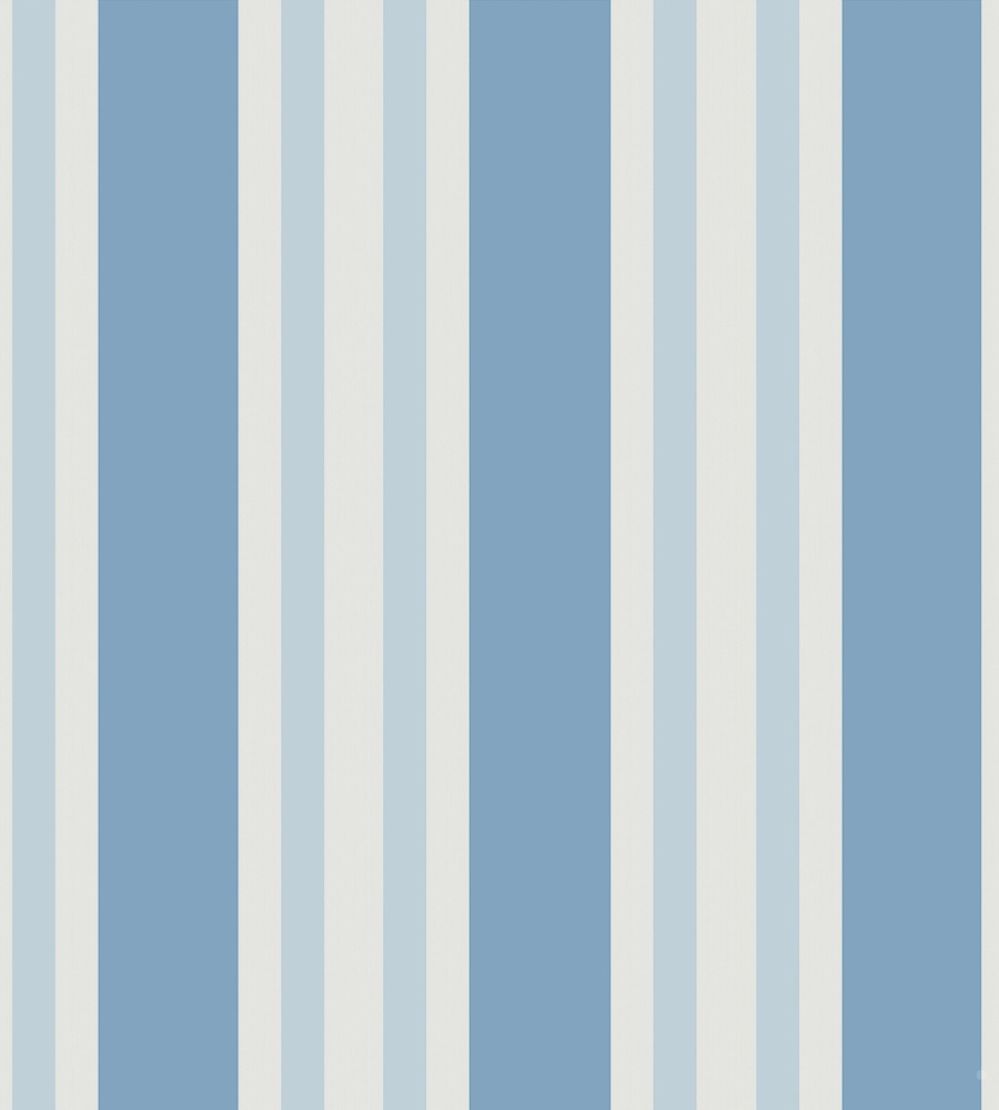 Polo Stripe Wallpaper by Cole & Son Blue