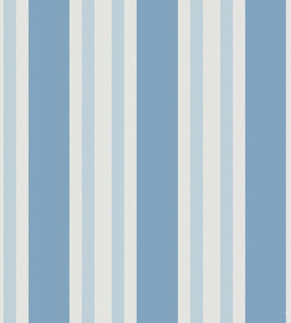Polo Stripe Wallpaper by Cole & Son Blue