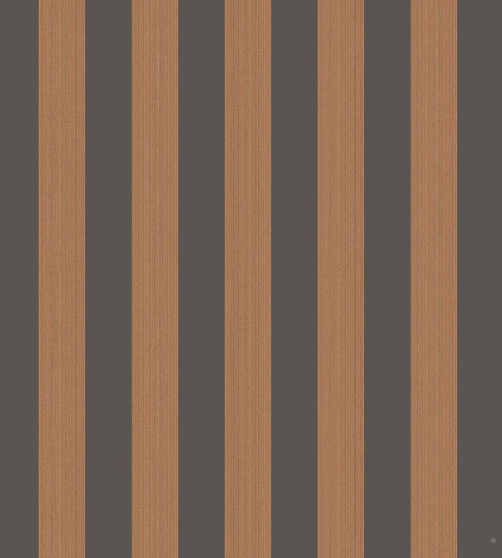 Regatta Stripe Wallpaper by Cole & Son Tan/Black